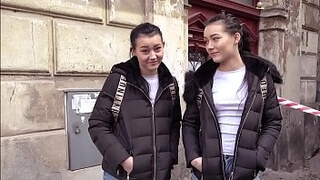 Pretty Polish Twins Share a Cock