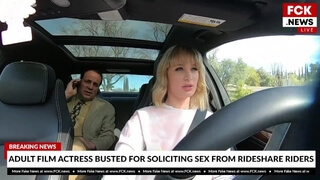 FCK News - Hot Driver Daisy Stone Fucks her Passenger