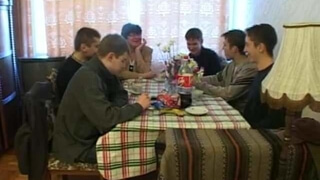 russian granny with young guys